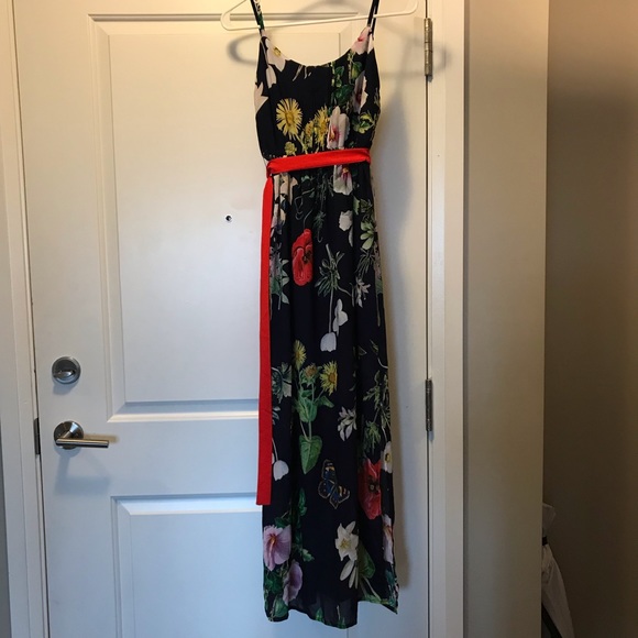 Navy floral maxi dress - Picture 1 of 3